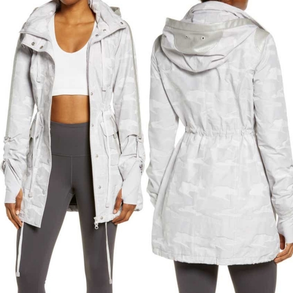 blanc noir Jackets & Blazers - Blanc Noir Camo Hooded Anorak